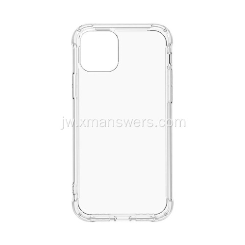 Silicone Sleeve Transparan Clear Soft Case kanggo iPhone